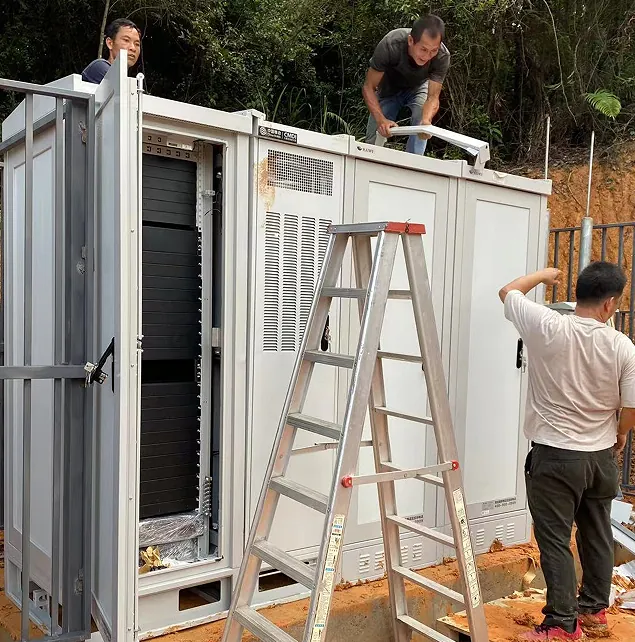 Cabinet installation on site