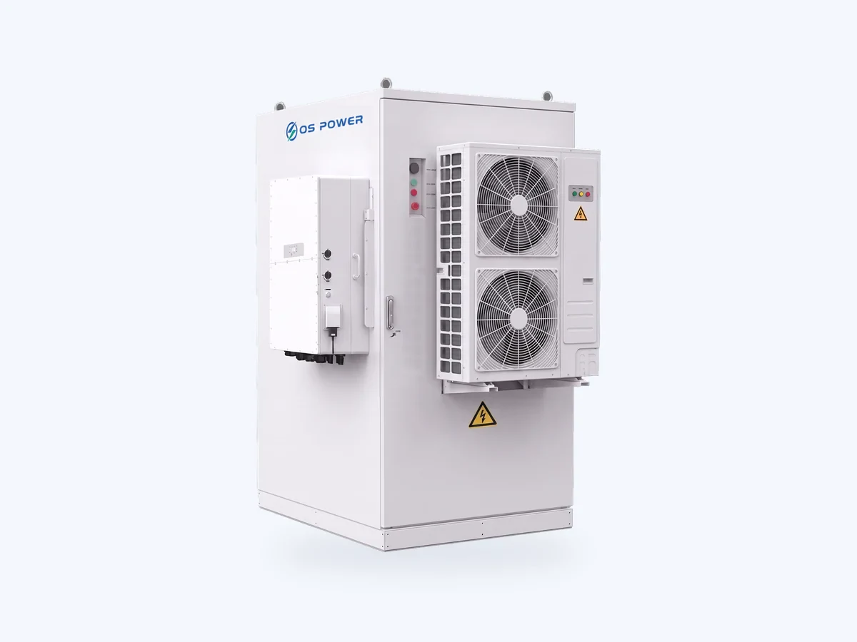 215 kWh cabinet with a door-mounted air conditioner