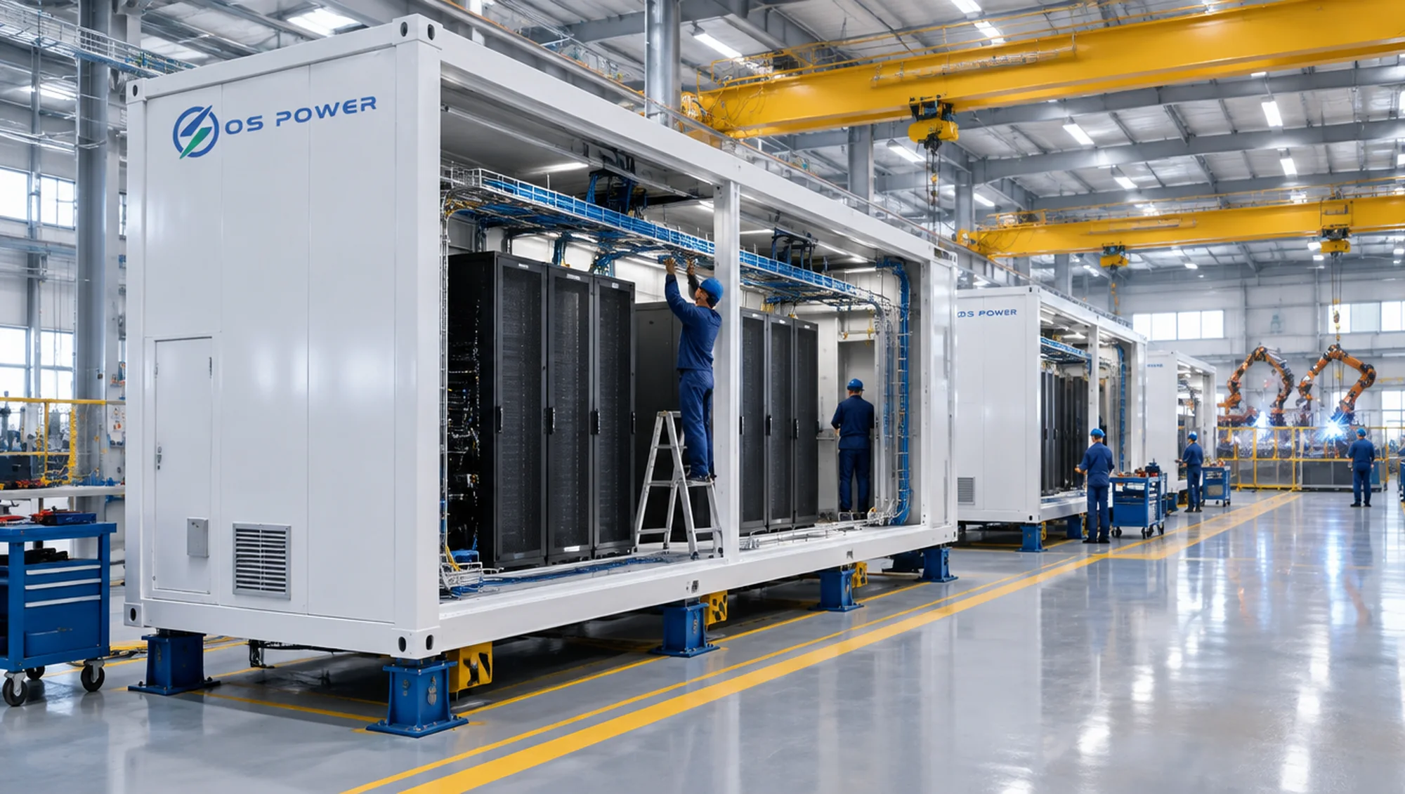 Illustration: OS Power modular data center assembly shop